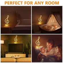 Carica l'immagine nel visualizzatore di Gallery, Insegna LED Neon con Nota Musicale - Alimentata a Batteria/USB per Kids Room Party Festive Decor