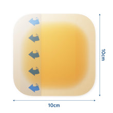Carica l'immagine nel visualizzatore di Gallery, Cutiderm Confezione da 10 Medicazioni Adesive Sterili Idrocolloidali 10cm x 10cm - Materiale in Idrocolloide