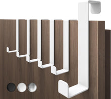 Carica l'immagine nel visualizzatore di Gallery, 4smile Appendiabiti da Porta, Bianco - 6 x Acciaio Inox Attaccapanni - Gancio Porta con Elevata Capacità di Carico, Vers
