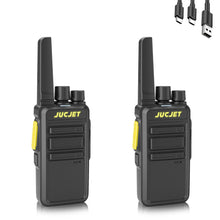Carica l'immagine nel visualizzatore di Gallery, V12D Walkie Talkie PMR446, 16 Canali, USB-C, Nero, Set da 2
