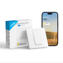 Carica l'immagine nel visualizzatore di Gallery, Meross Interruttore Parete WiFi (CAVO NEUTRO RICHIESTO), Interruttore Smart a 2 Via Compatibile con Apple HomeKit, Siri, Alexa, Google Home e SmartThings, Comando Vocale