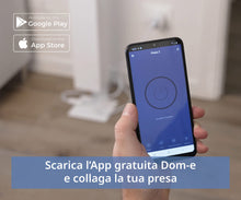 Carica l'immagine nel visualizzatore di Gallery, Beghelli - Presa Smart Dom-e Schuko 10/16, Interruttore o WiFi, Timer Programmabile, Monitoraggio Energetico, Protezione