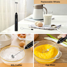 Carica l'immagine nel visualizzatore di Gallery, Philorn Montalatte Elettrico Frullino Montalatte Portatile a Doppia Frusta, Milk Frother Ricaricabile Usb a 3 Velocità, Montalatte Manuale Per Latte/Cappuccino/Caffè/Montalatte