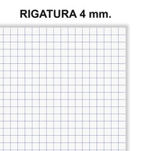 Carica l'immagine nel visualizzatore di Gallery, Favorit cf.5 Quaderni Spiralati A4, Rigatura Quadretti 4mm, Carta 80g/Mq, 1 rosso, 1 blu, 1 verde, 1 turchese + 1 colore a rotazione