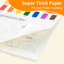 Carica l'immagine nel visualizzatore di Gallery, YPLUS Dipingi con Libri ad Acqua per Bambini Piccoli， Carta per Pittura ad Acquerello per Bambini 1-4 Anni， Regalo Artistico con Pennello Inclusi - Animale