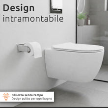 Carica l'immagine nel visualizzatore di Gallery, ECENCE Set Porta Asciugamani Adesivi cromo