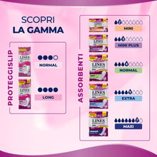 Carica l'immagine nel visualizzatore di Gallery, Lines Specialist Lady Extra, Assorbenti per Incontinenza Donna, con Tecnologia Zero Odore e Barriere Laterali Protettive, Scorta Mensile, 4 Confezioni da 10 Unità