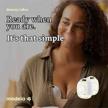Carica l'immagine nel visualizzatore di Gallery, Medela Melody InBra Portable Double Breast Pump (2 x Single Breast Pump), Hands-Free, Easy Pumping &amp; Storage, Strong Per