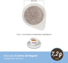 Carica l&#39;immagine nel visualizzatore di Gallery, Cialde Caffè Toraldo miscela Crema di Napoli ESE 44 mm (50 Unità)
