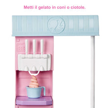 Carica l&#39;immagine nel visualizzatore di Gallery, Barbie - Playset Gelateria con Bambola con Macchina per Gelato, Accessori, 2 Tipi di Pasta Modellabile, Giocattolo e Regalo per Bambini 4+ Anni, HCN46