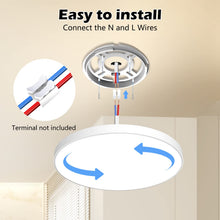 Carica l'immagine nel visualizzatore di Gallery, OUILA Plafoniera LED Soffitto 24W, Lampada da Soffitto 4000K 2000LM Plafoniera Bagno IP44 Impermeabile Rotonda Ø28CM Lam
