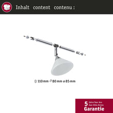 Carica l'immagine nel visualizzatore di Gallery, Paulmann punto luce, integrazione per sistema di cavi per faretti, 94138, Colmar, massimo 10 W, cromato, lucido, senza l