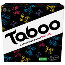 Carica l'immagine nel visualizzatore di Gallery, Hasbro Taboo classico, gioco di società con parole da indovinare per adulti e adolescenti, gioco da tavolo per 4 o più giocatori dai 13 anni in su