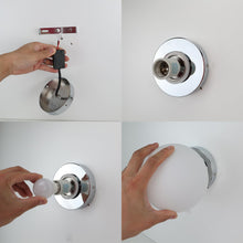 Carica l'immagine nel visualizzatore di Gallery, Alpinaluz Applique murale e lampada da soffitto nordica minimalista, paralume a forma di sfera in vetro opale fatto a ma