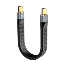 Carica l'immagine nel visualizzatore di Gallery, Cavo USBC 4 da 80Gbps, compatibile con Thunderbolt 5/4, [13 cm], cavo piatto FPC USB C, ricarica rapida PD 240W, trasfer