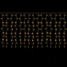 Carica l'immagine nel visualizzatore di Gallery, SALCAR 6m x 1m LED Tenda con Catena di Luci, Catena luminosa 300 Leds 9 modalità impermeabile decorazione per Decorazioni Natale - Bianco Caldo