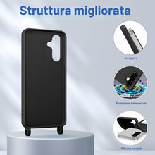 Carica l'immagine nel visualizzatore di Gallery, Cover per Samsung Galaxy A37 5G con Cordino, Morbido TPU Silicone Case con Laccio Tracolla, Regolabile e Rimovibile, Ant