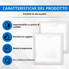 Carica l'immagine nel visualizzatore di Gallery, 3 pezzi Porta permesso di parcheggio per parabrezza auto, porta permesso auto autoadesivo, porta targa e badge universal