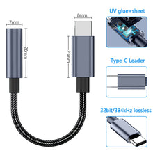 Carica l'immagine nel visualizzatore di Gallery, Unnderwiss Adattatore Audio USB C a Jack per Cuffie 3.5 mm, Compatibile con Galaxy S21 S21+ Note20 S20 Ultra, Huawei P40