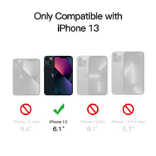 Carica l'immagine nel visualizzatore di Gallery, JETech Cover Opaca per iPhone 13, Nero