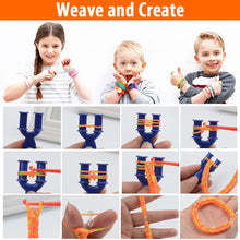 Carica l&#39;immagine nel visualizzatore di Gallery, 2500pcs Elastici per Braccialetti, Bracciale Elastici Colorati Bands Kit, fai da te Bambina Elastici di Gomma Bracciale Lavorare a Maglia Fare Braccialetti Perline Giocattolo