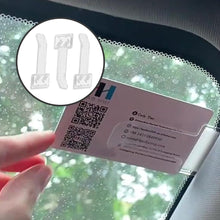 Carica l'immagine nel visualizzatore di Gallery, 3 Pezzi Portadocumenti Auto Trasparente, Porta Parkticket per Parabrezza, Clip Indipendente per Parcheggio, Supporto per