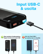 Carica l'immagine nel visualizzatore di Gallery, Power Bank 27.000mAh 22.5W PD3.0 QC4.0 Ricarica Rapida Batteria Esterna 3A USB C Caricatore Portatile con LCD Display Digitale 3 Uscite e 2 Ingressi per Smartphone and more