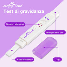 Carica l&#39;immagine nel visualizzatore di Gallery, Easy@Home 2 x Test di Gravidanza Precoce: Ultrasensibile 10 mIU/ml - Test Gravidanza Rapido e Accurato - Rileva la Gravidanza Prima del Ciclo Previsto in 3 Minuti - 2 HCG Test