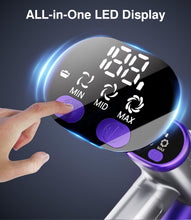 Carica l'immagine nel visualizzatore di Gallery, EUARY Aspirapolvere Senza Fili 40Kpa&amp;450W, 50Mins Scopa Elettrica Senza Aspirapolvere Senza Fili Potente, 11 Stadi Filtrati OLED Smart Anti-Avvolgimento, per Peli Animali/Pavimenti/Tappe