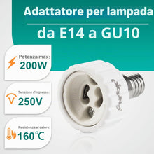 Carica l'immagine nel visualizzatore di Gallery, DiCUNO Adattatore da E14 a GU10, Socket Converter Socket Adapter, 6 Pezzi