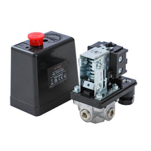 Carica l'immagine nel visualizzatore di Gallery, ORAZIO Interruttore di Controllo della Pressione del Compressore d'Aria G1/4" 220V 16A 3 Porte Monofase per Valvola di C