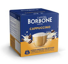 Carica l'immagine nel visualizzatore di Gallery, Caffè Borbone Cappuccino - 16 Capsule - Compatibili con macchine ad uso domestico Nescafè®* Dolce Gusto®*