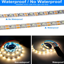 Carica l'immagine nel visualizzatore di Gallery, DC5V alimentato a batteria da pulsante 1M striscia LED blu 3528 60LED flessibile nastro LED per retroilluminazione TV, l