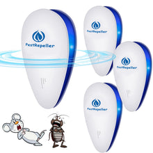 Carica l'immagine nel visualizzatore di Gallery, Ultrasuoni per Topi 4 Pack, Antizanzare Ultrasuoni, Repellente per Anti Topi, Zanzare, Scarafaggi, Formiche, Ragni, Rodi