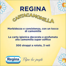 Carica l'immagine nel visualizzatore di Gallery, Regina Cartacamomilla - 4 Rotoli di Carta Igienica a 3 Veli