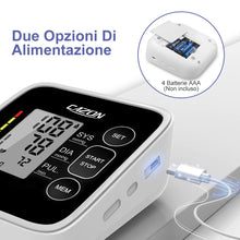 Carica l'immagine nel visualizzatore di Gallery, CAZON Misuratore di Pressione Sanguigna, Digitale Automatico da Braccio per uso domestico Misuratore di frequenza cardiaca