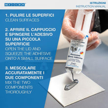 Carica l'immagine nel visualizzatore di Gallery, WEICON Alluminio Colla Rapida, adesivo epossidico bicomponente a polimerizzazione rapida a 2 componenti