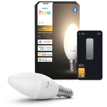 Carica l'immagine nel visualizzatore di Gallery, Philips Hue Smart B39, Lampadina candela LED smart E14, Confezione singola