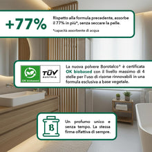 Carica l'immagine nel visualizzatore di Gallery, Borotalco, Polvere con Talco Vegetale, Azione Rinfrescante e Assorbente, per Pelli Sensibili, Formula 100% Vegetale, Pro