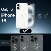 Carica l'immagine nel visualizzatore di Gallery, JETech Cover per iPhone 16, Anti-Ingiallimento, Trasparente