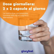 Carica l&#39;immagine nel visualizzatore di Gallery, Magnesio Bisglicinato, 400mg Magnesio Elementare per Dose Giornaliera, Scorta 2 Mesi, Alto Dosaggio, Magnesio Chelato Digeribile ad Alta Biodisponibilità, 100% Vegan