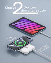 Carica l'immagine nel visualizzatore di Gallery, Power Bank Magnetico 10000mAh, Wireless Caricatore 20W Ricarica Rapida Powerbank, Magnetico Caricatore Inalámbricos Portatile Batteria Esterna per iPhone 16 15 14 13 12 Pro Max Mini Plus Samsung iPad