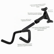 Carica l'immagine nel visualizzatore di Gallery, Porta Bici da Muro - Appendi Bici da Muro - Supporto Bici da Muro, Portata di 30 kg, 360° Girevole ed Estraibile, Pieghe
