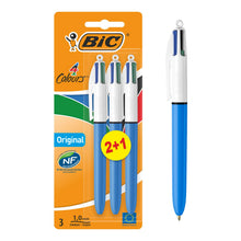 Carica l'immagine nel visualizzatore di Gallery, BIC 4Colori Original, Penne a Sfera a Scatto, Colorate, Punta Media (1 mm), Cancelleria Scuola e Ufficio, Set Penne 2+1 Unità