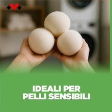 Carica l'immagine nel visualizzatore di Gallery, Meliconi Soft Wool-Palline 100% lana per l’asciugatrice, 3 pezzi