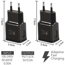 Carica l'immagine nel visualizzatore di Gallery, USB Power Supply Caricabatterie Presa Adattatore Spina Per iPhone 11/X 8/7/6, Samsung Galaxy S22 S21 S20 S10 S5 S6 S7 S8