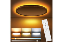 Carica l'immagine nel visualizzatore di Gallery, Oumida 30CM Plafoniera LED Soffitto Dimmerabile, 24W 2800LM Lampada led soffitto con Telecomando, Luce Notturna 1800k, P