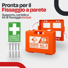 Carica l'immagine nel visualizzatore di Gallery, SICURAID Cassetta Pronto Soccorso Allegato 2 Gruppo C fino a 2 Dipendenti