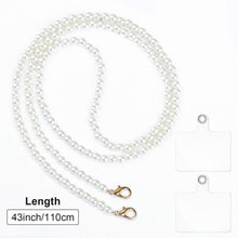 Carica l'immagine nel visualizzatore di Gallery, Cordino per Cellulare Pearl con 2 Patch Universali, Porta Cellulare da Collo, Laccio per Cellulare da Collo per Custodia