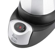 Carica l&#39;immagine nel visualizzatore di Gallery, De&#39;Longhi Alicia PLUS EMKM4.B Caffettiera Moka Elettrica 2-4 Tazze, 450 W, Nero/Argento